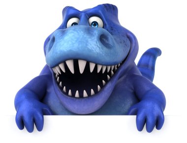 çizgi film karakteri holding kartı 