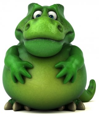 şirin eğlenceli dinozor