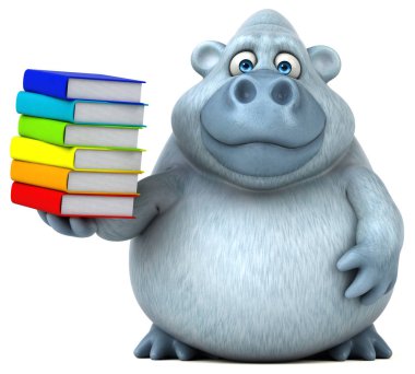  kitap tutan çizgi film karakteri 