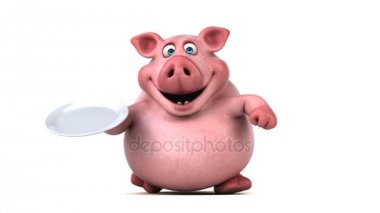 domuz holding boş levha