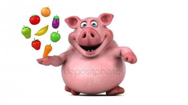  karakter holding meyve ve sebze