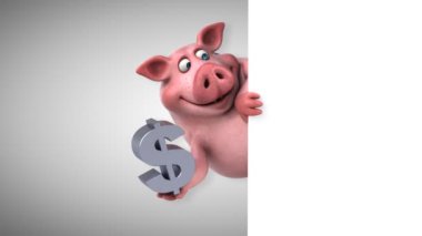 domuz holding dolar işareti