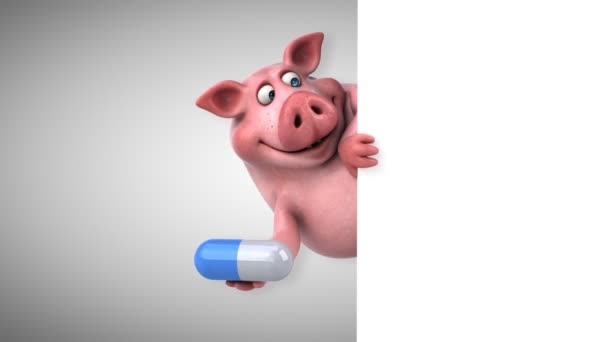Pille für Schweine — Stockvideo