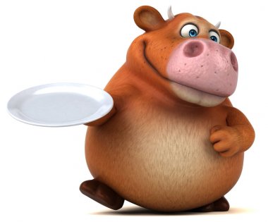 çizgi film karakteri plaka ile  