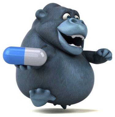 hap ile tutarak çizgi film karakteri  