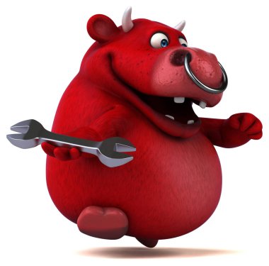 çizgi film karakteri holding aracı  