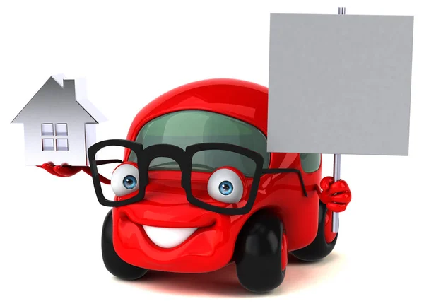 Fun car with house — Stock Photo, Image