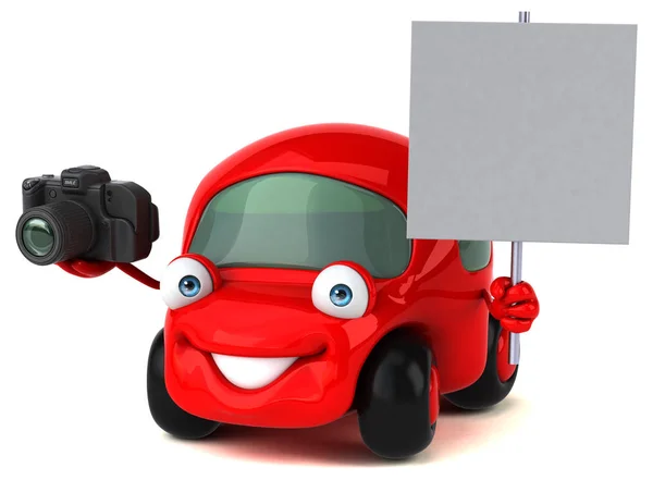 Fun car with camera — Stock Photo, Image