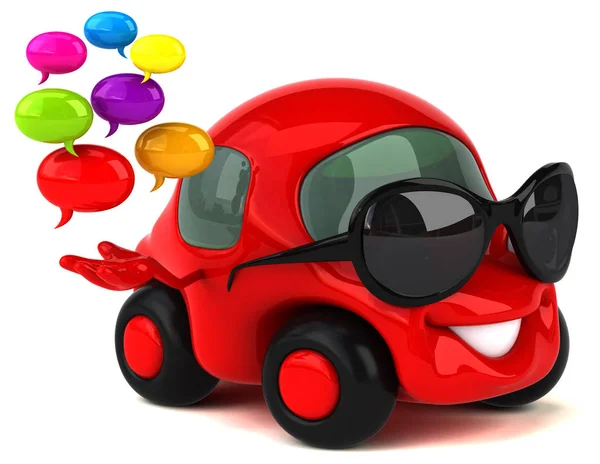 Carro divertido com bolhas — Fotografia de Stock