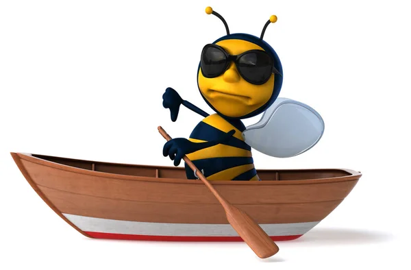 Fun abeille dans le bateau — Photo