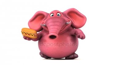  çizgi film karakteri hotdog holding 