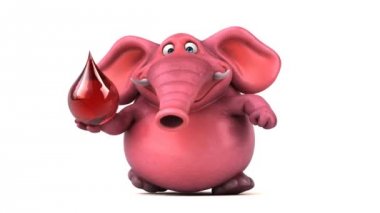 Komik fil tutarak bırakın