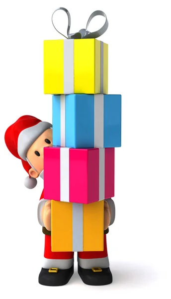 Babbo Natale con regali — Foto Stock