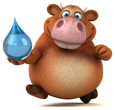 Komik karikatür karakter holding açılan