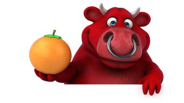 çizgi film karakteri turuncu holding 