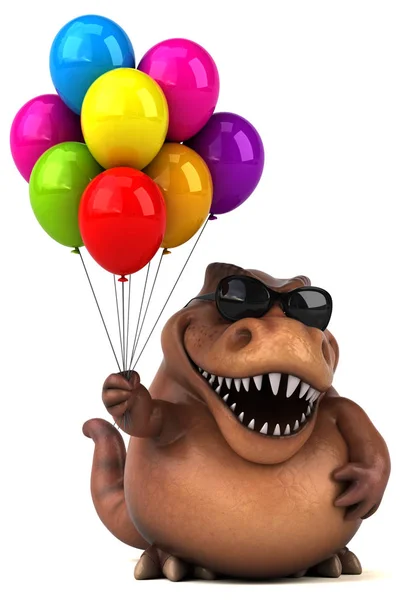 Postać z kreskówek z balonów — Zdjęcie stockowe