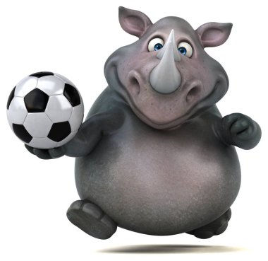  çizgi film karakteri holding topu 