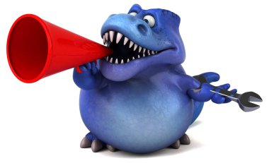 çizgi film karakteri holding aracı 