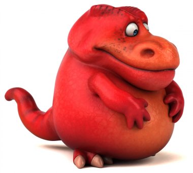 Eğlenceli sevimli dinozor 