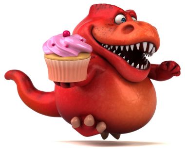 cupcake tutarak çizgi film karakteri