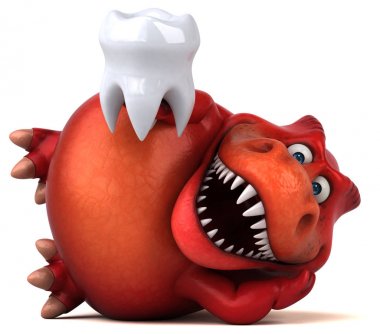 çizgi film karakteri ile diş