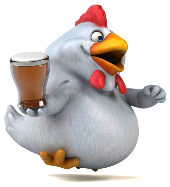 Seriefiguren hålla öl — Stockfoto