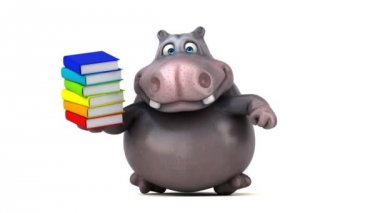 komik karikatür hippo çalıştıran 