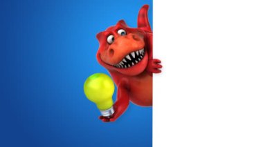 dinozor holding ampul 