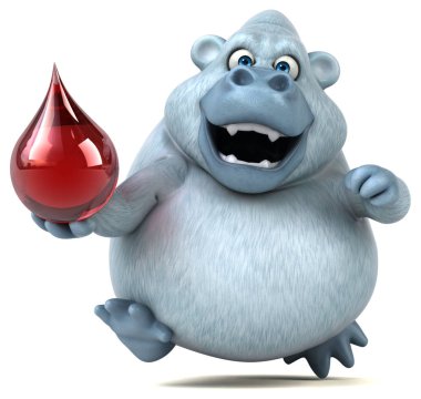 Komik karikatür karakter holding açılan