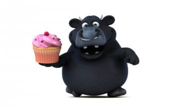 cupcake tutarak çizgi film karakteri