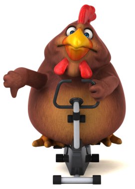  Bisiklet üzerinde çizgi film karakteri