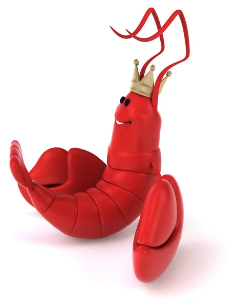 Zabawne lobster - ilustracja — Zdjęcie stockowe