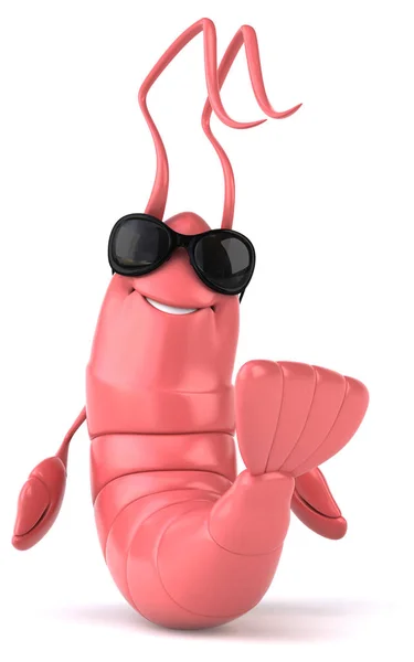 Fun cute  shrimp — Stock Photo, Image