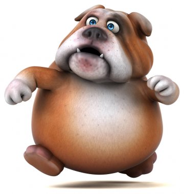 Eğlenceli sevimli bulldog  -