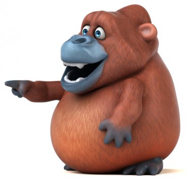 Orangutan işaret eğlenceli 