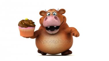 cupcake tutarak çizgi film karakteri