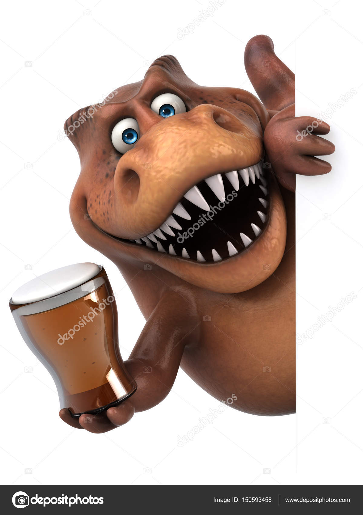 Cartoon character holding beer Stock Photo by ©julos 150593458