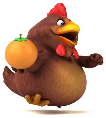 çizgi film karakteri turuncu holding 