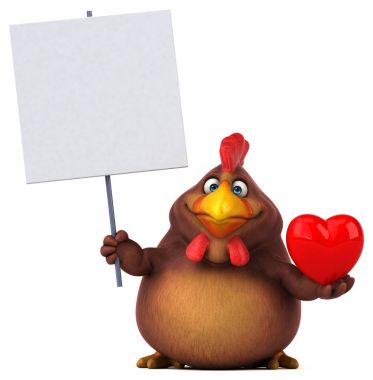 kalp tutan çizgi film karakteri  