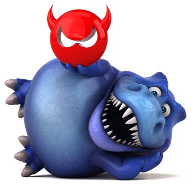 virüs işareti tutarak çizgi film karakteri 