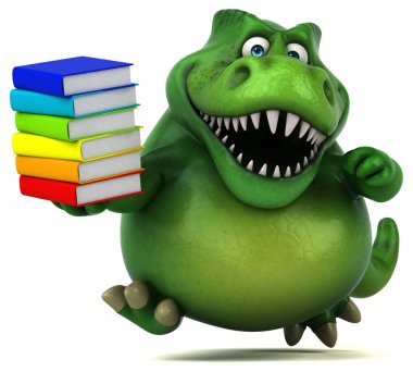 komik karikatür karakter holding kitaplar