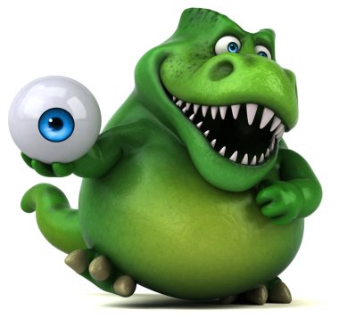  çizgi film karakteri holding göz