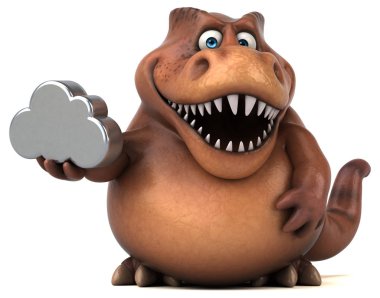 Eğlenceli Trex holding bulut