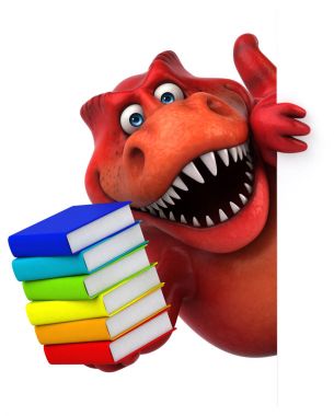 komik karikatür karakter holding kitaplar