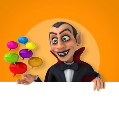 Vampir holding kabarcıklar 