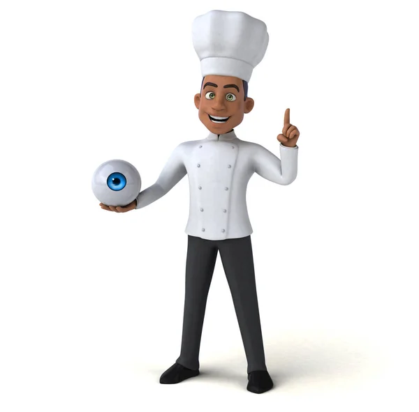 Chef holding eye — Stock Photo, Image
