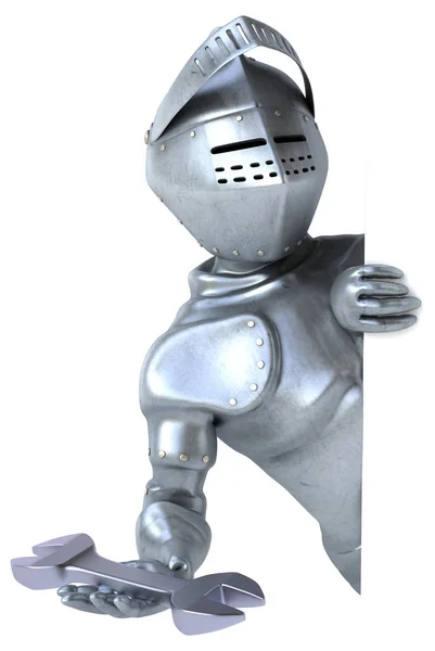 Knight holding tool — Stock Photo, Image