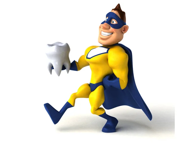 Зуб супергероя — стоковое фото