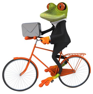 eğlenceli çizgi film karakteri ile zarf