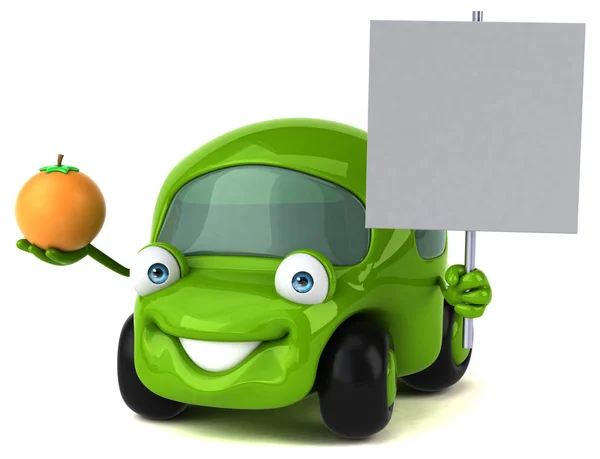Spaß Auto mit orange — Stockfoto
